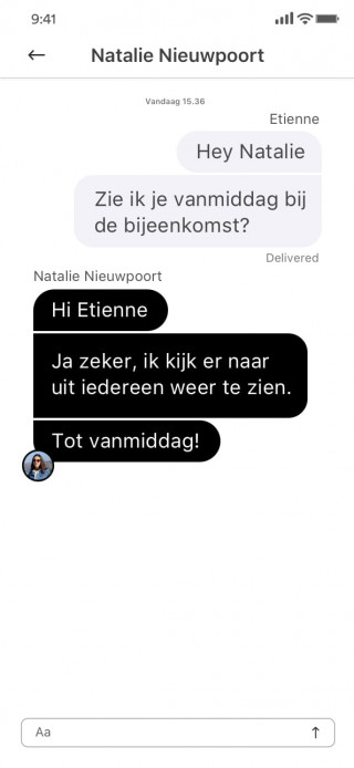 Tijdlijn van events